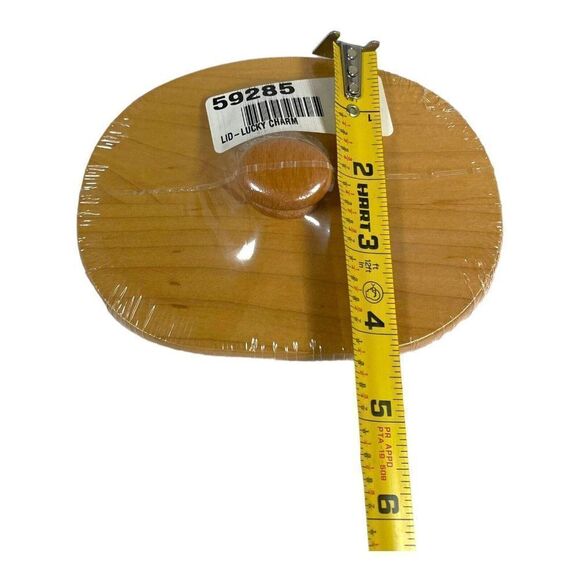 Longaberger 2002 Hostess Appreciation Lucky Charm Basket CLASSIC Wood Lid #59285 - Picture 6 of 6